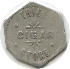Astoria, Oregon Ritzville, Washington Thiel Cigar Store Good For 25¢ Trade Token