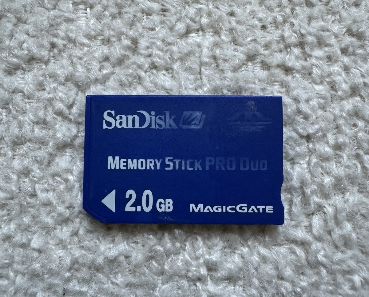 TESTED Sandisk 2GB Memory Stick Pro Duo Magic Gate for Sony Camera