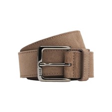 BOSS Belt - BOSS Ronnie Suede Belt - Taupy Beige - 50537177 - BNWT