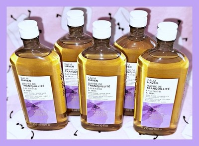Bath & Body Works Aroma CALM Haven Lavender & Iris 10oz Body Wash Foam Bath x5