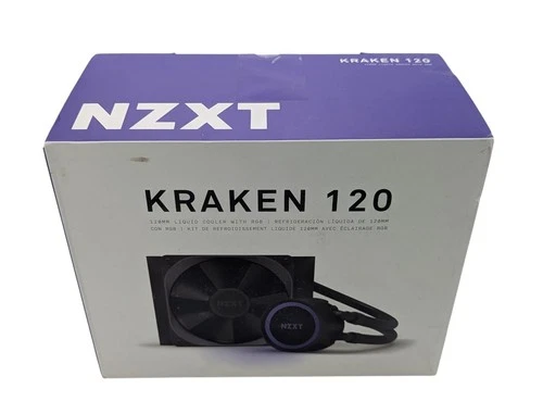 NZXT - Kraken 120 (RL-KR120-B1) 120mm Cooler with RGB (UNIT ONLY - NO MOUNTS)