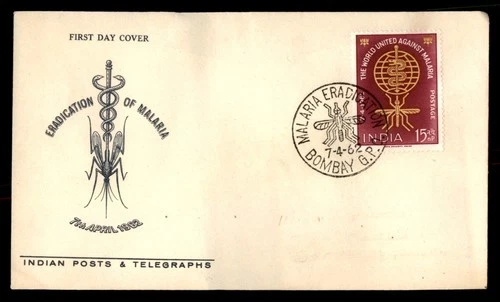 Mayfairstamps India FDC 1962 World Against Malaria WHO Mosquito First Day Cover
