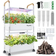Indoor Garden Hydroponic Growing System with 54 Pods Herbs Garden Kit with 30...