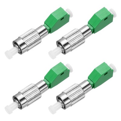 Fiber Optic Coupler Male FC/UPC To LC/APC Female Single Mode Simplex 4 Pack