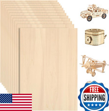 24-Pack Basswood Sheets 12x18x1/8" 3mm for Laser, Crafting, Pyrography
