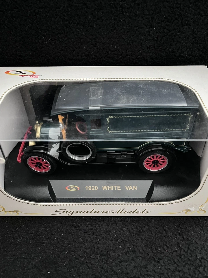 Vtg Signature Models 1:32 Die-Cast 1920 White Van W Certificate Of Authenticity - Image 4 of 4