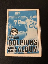 1969 Topps Mini-Cards Stamp Albums Miami Dolphins Team #23
