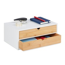 Schubladenbox  Schreibtisch Organizer Mini Kommode Büro Ordnungssystem MDF