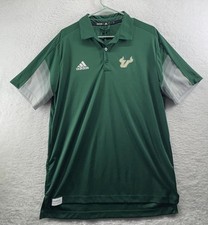 Adidas USF Bulls Coaches Tech Polo Team Issued Mens Large Florida PRIMEBLUE