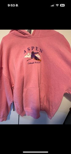 Pink Aspen Hoodie H&M Size Small - Picture 1 of 3