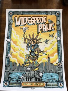 Widespread Panic Poster Jul 21-25 2022 Beacon Theatre NY Matt Leunig