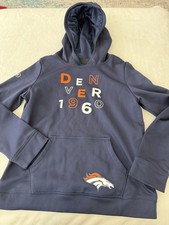 Denver Broncos Youth Size Medium Hoodie Sweatshirt Under Armour