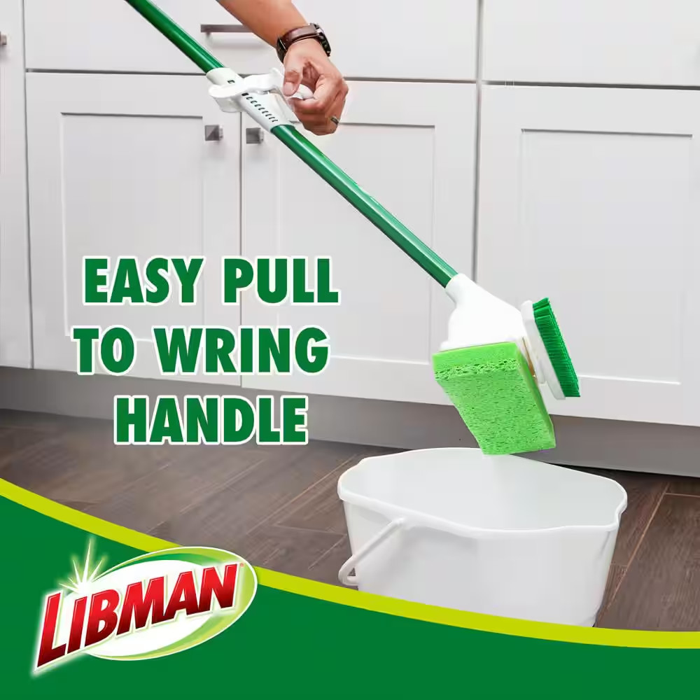 11.25 In. Big Gator Sponge Mop with Scrub Brush Head Refill (2-Pack)