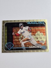 Marketplace image: 2024 Topps Chrome Sapphire Edition Jesus Sanchez Superfractor 1/1 Miami Marlins