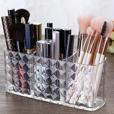 Clear Acrylic Makeup Organizer Cosmetic Storage Box Vanity Desktop Organizer