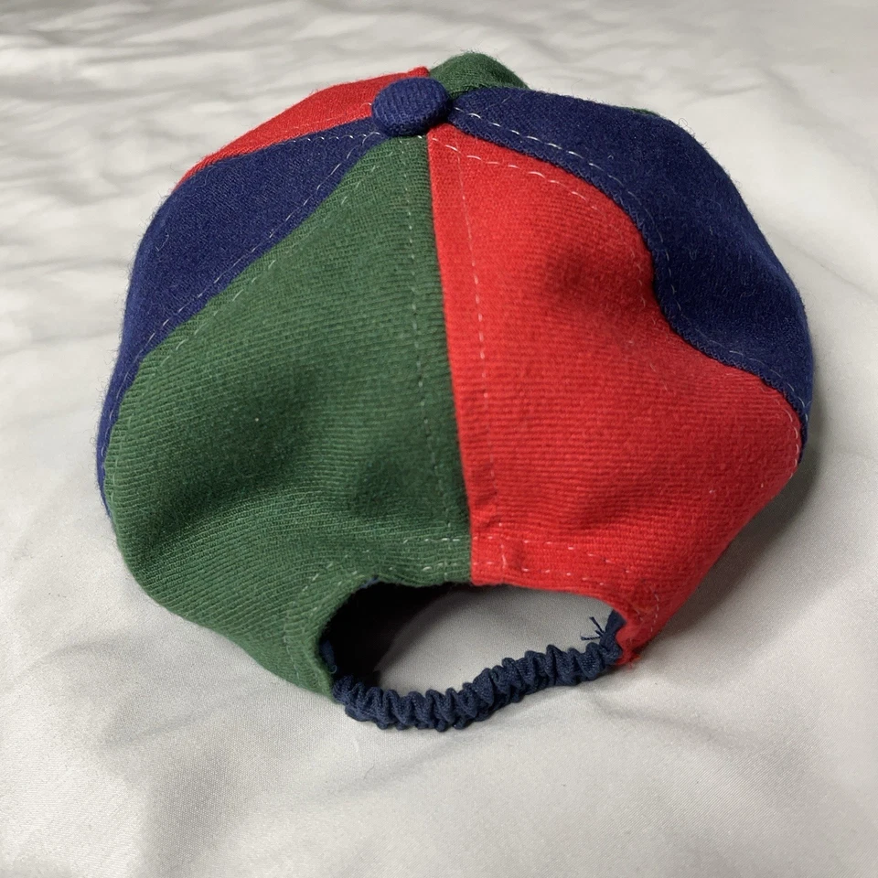 Boné vintage GAP infantil M/L anos 90 color block vermelho verde azul preppy retrô Y2K - Imagem 3 de 4