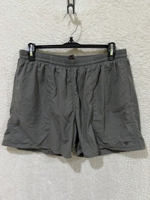Duck Camp Scout Shorts Swim Trunks Mens Medium Gray/Green 5'' Lined All Purpose