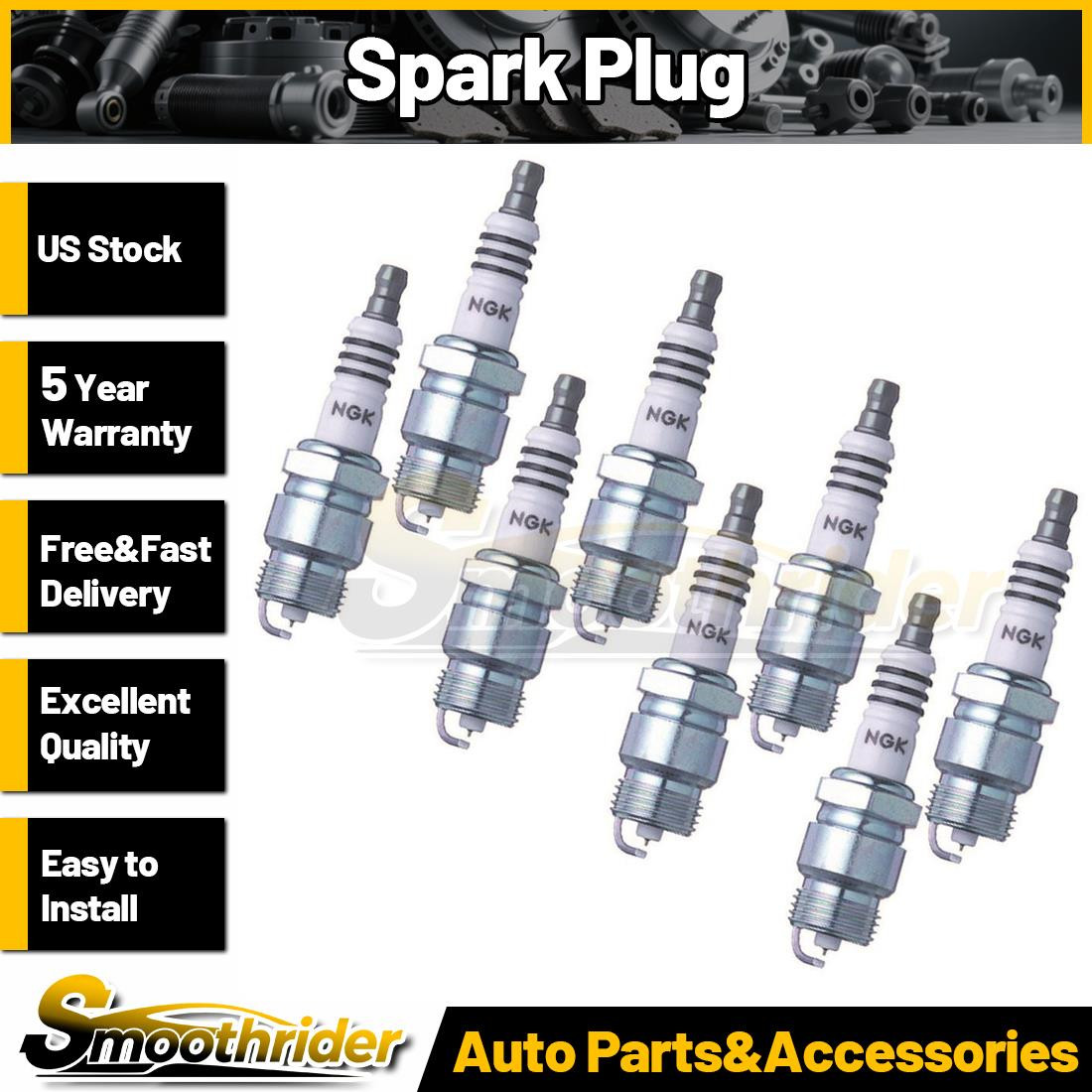 NGK 8pcs Spark Plug for Lincoln Capri 1952 1953 1954 1955 1956 1957 1958 1959