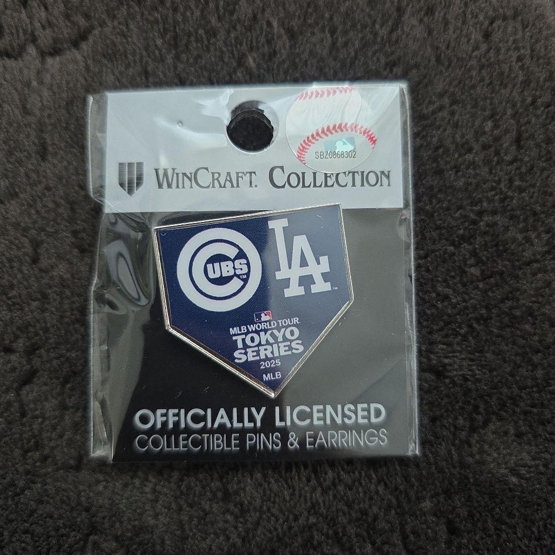 記念グッズ MLB WORLD TOUR TOKYO SERIES pin badge Cubs vs LA 2025 MLB World Tour Tokyo Series Pin Badge
