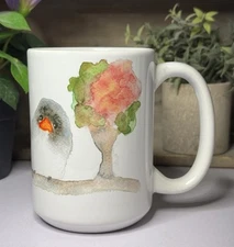 Shutterfly Ceramic Mug 3 Birds Perched on a Branch in Watercolor Like Painting