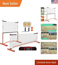 Weather-Resistant Mini Pickleball Net with Quick Setup - Perfect for Driveways