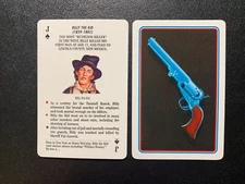 Swap Playing Card  OUTLAWS OF THE OLD WEST  Billy The Kid  JACK OF SPADES