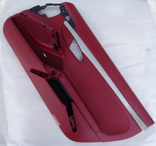 PORSCHE 991 2012 18 TURBO S GTS CARREA S 4 BORDEAUX RED LEATHER R DOOR PANEL - Picture 5 of 20