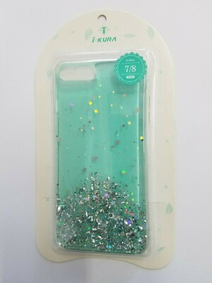 For Apple iPhone 8 Plus Shockproof Slim Case Cover 7Plus Glitter Green Stars