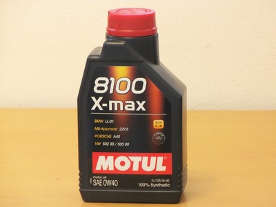Motul 8100 X-max 0W-40 1 Ltr syn Hochleistungsmotorenöl