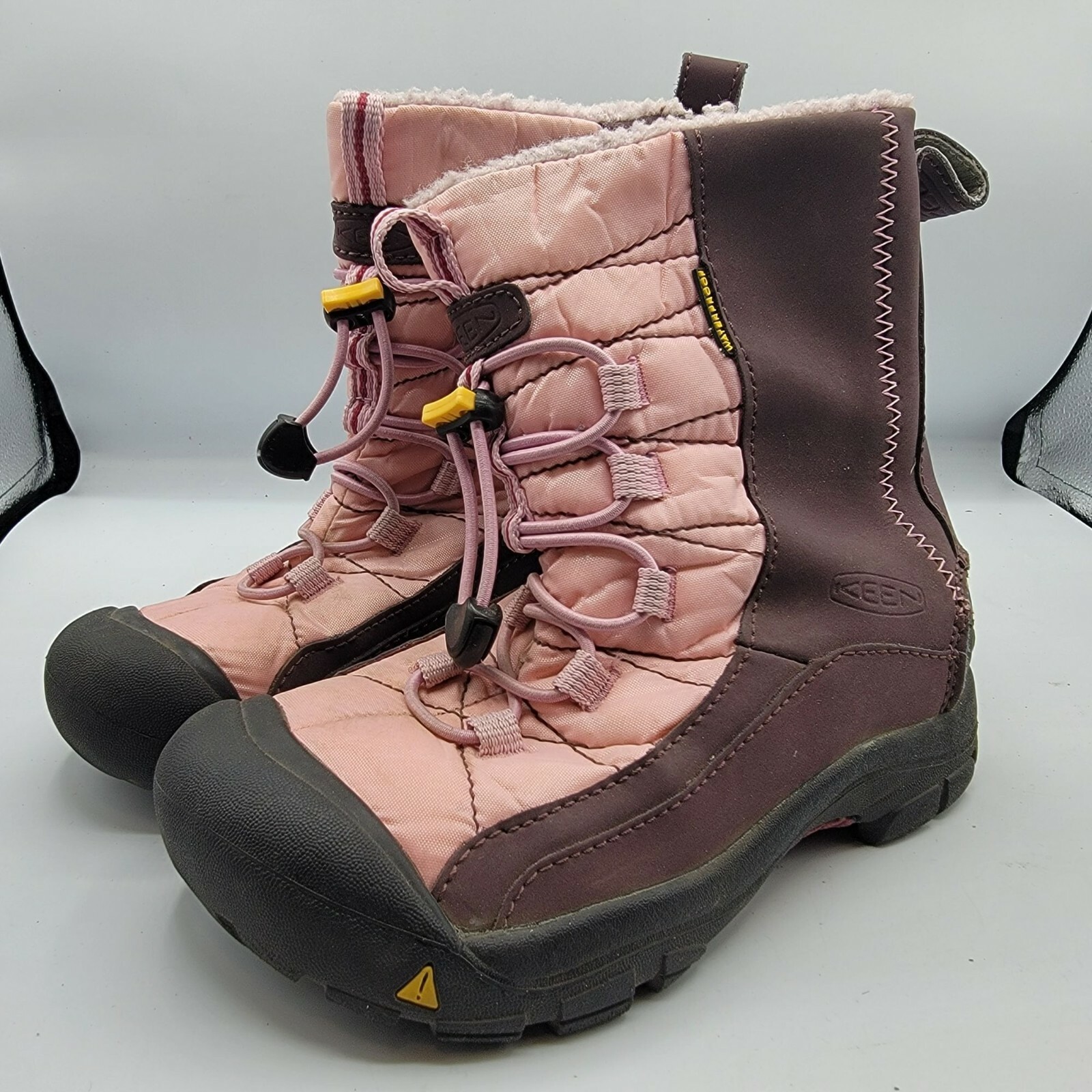 Stivali da neve invernali foderati isolati Keen Shellback giovani ragazze 2 escursionisti rosa
