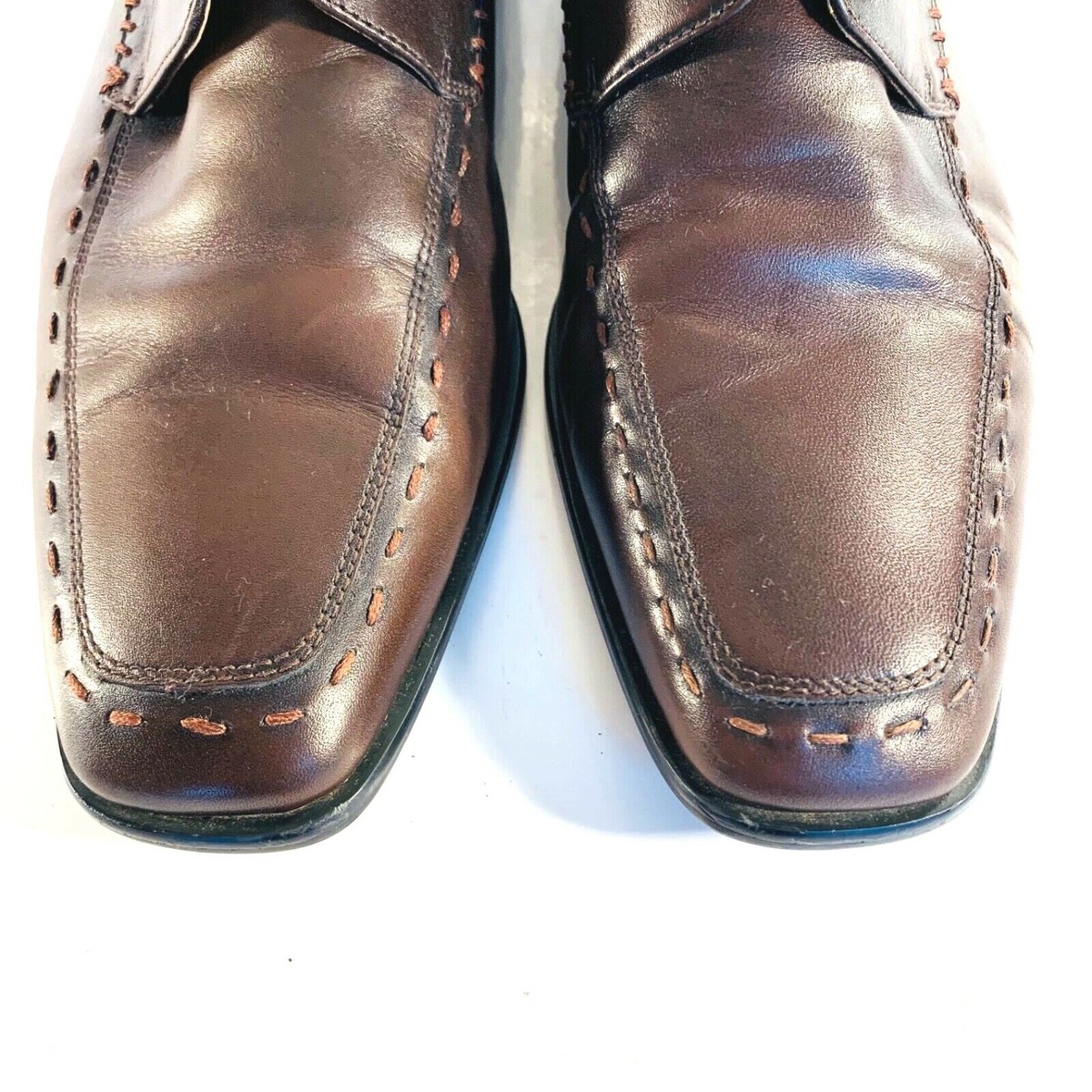Bachrach Light Brown Leather Oxfords Bachrach Brown Dress Shoes for Men for sale | eBay main image 2