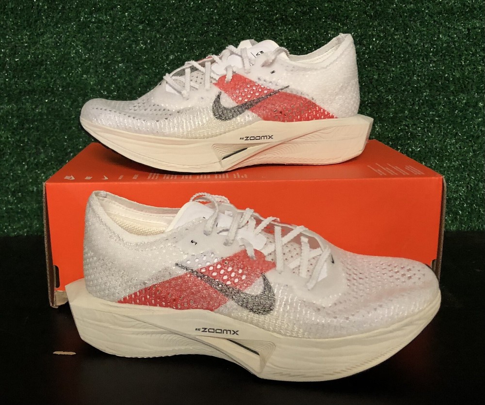 Nike ZoomX Vaporfly Next% 3 White Black Chile Red Men Size 7.5 FD6556-100