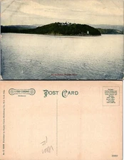 Sugar Loaf Hudson River New York NY Island Postcard