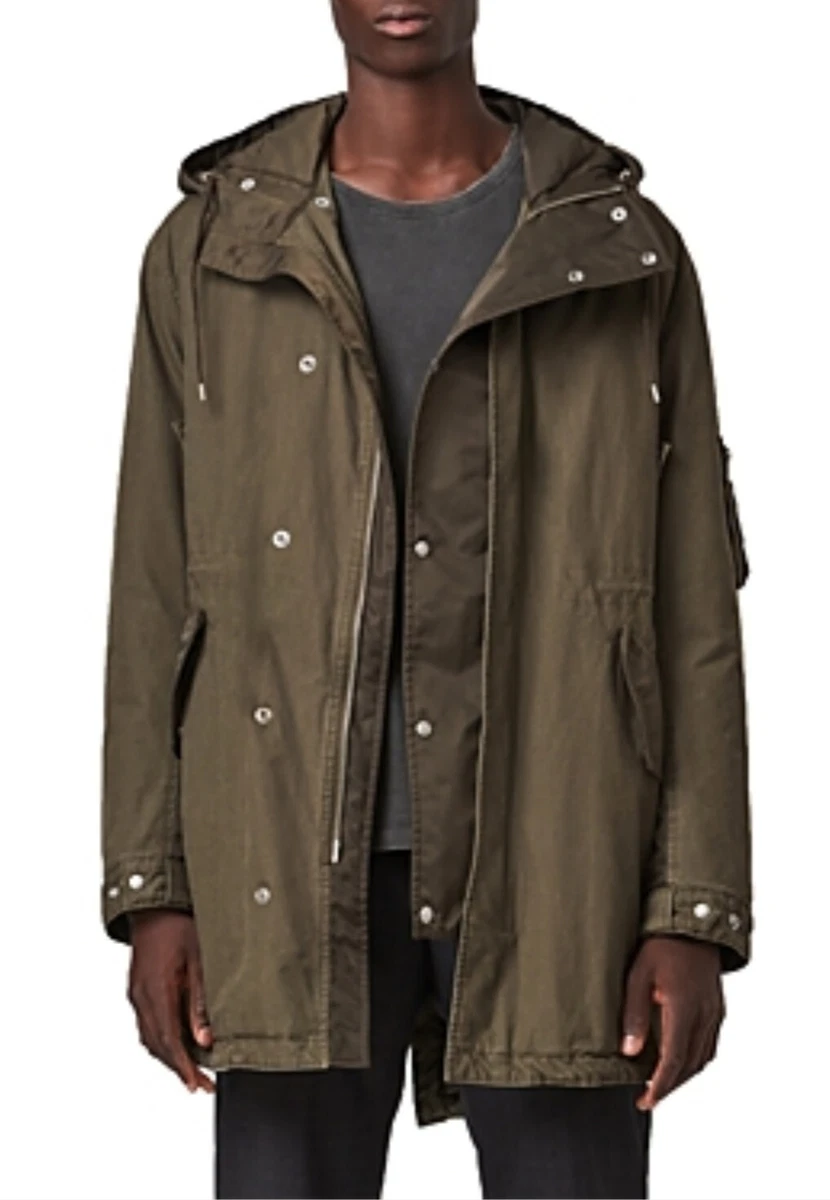 NWT Allsaints Flax Parka jacket in Khaki Size L. $569. | eBay