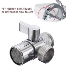 Polished Chrome Brass Sink Valve Diverter Faucet Splitter for Kitchen M22 X M24
