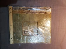 Photo Album- Handcrafted Natural  Butterfly Leaf Beach Starfish  NIB