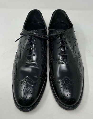 New Mens leather 10.5 D black oxford shoes leather Nunn Bush - Picture 5 of 10
