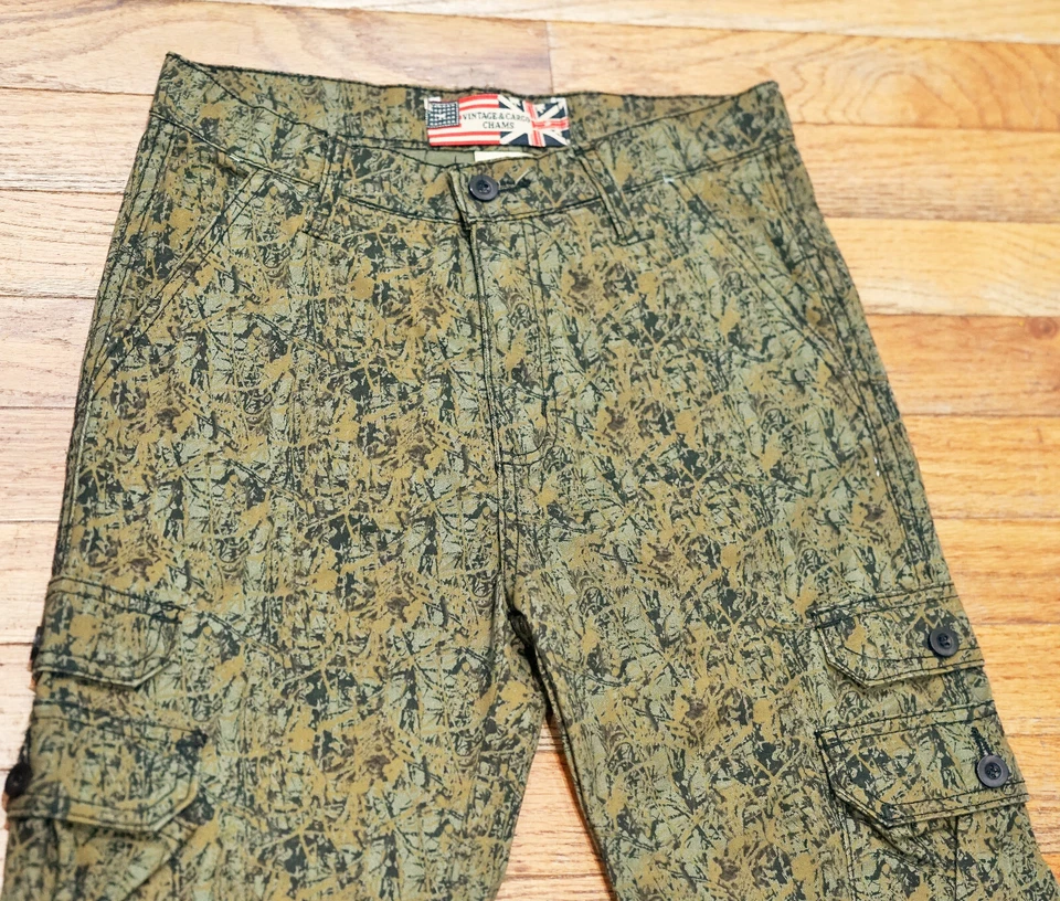 ¡Nuevo!  Pantalones de caza camuflados vintage y cargo chams talla 14 jóvenes niños bolsillos Foto 2 de 4