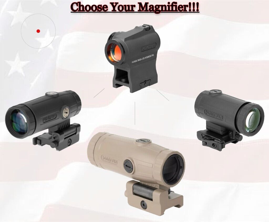 Holosun HS403R 2 MOA Red-Dot Sight w/ 1/3 Co-witness Mount Holosun HS403R 2 MOA Red-Dot Sight w/ 1/3 Co-witness Mount