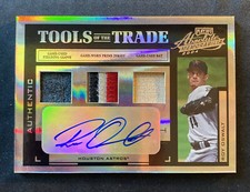 Roy Oswalt 2004 Donruss Absolute Memorabilia Tools of the Trade Patch Auto /5