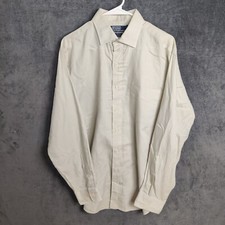 Polo Ralph Lauren Philip Shirt Men's 16.5-34/35 Light Beige Button Up Casual