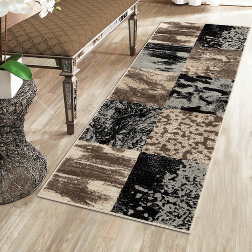 Brentwood Distressed Trellis Stain Resistant Large Indoor Area Rug or Runner - 第 12/29 張圖片