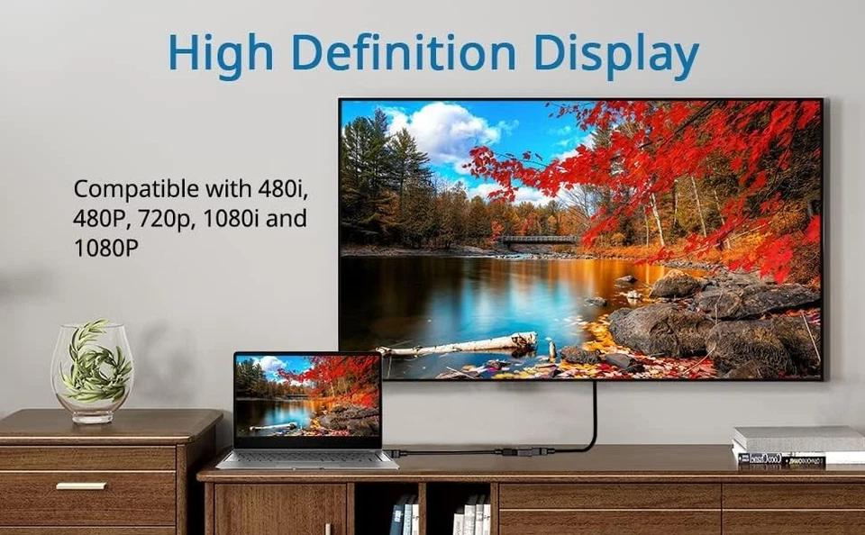 1 Input 2 Output HDMI Splitter Adapter Male To Female Office Monitor Pc Laptop - Image 4 of 4