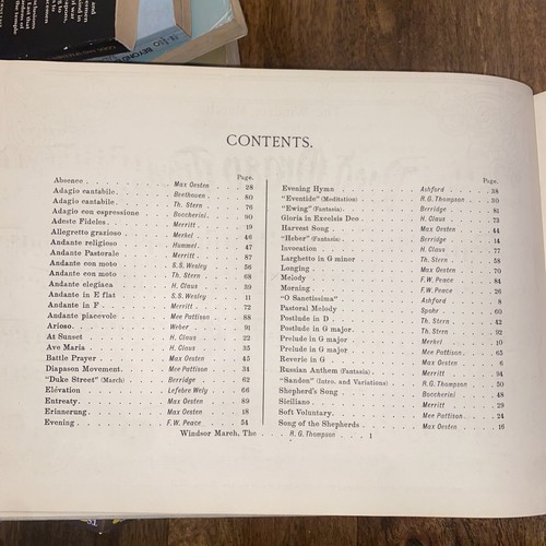Antique Sheet Music Book. Sheet Music For Organ. The Reed Organ Treasury No. 1 - Picture 4 of 8
