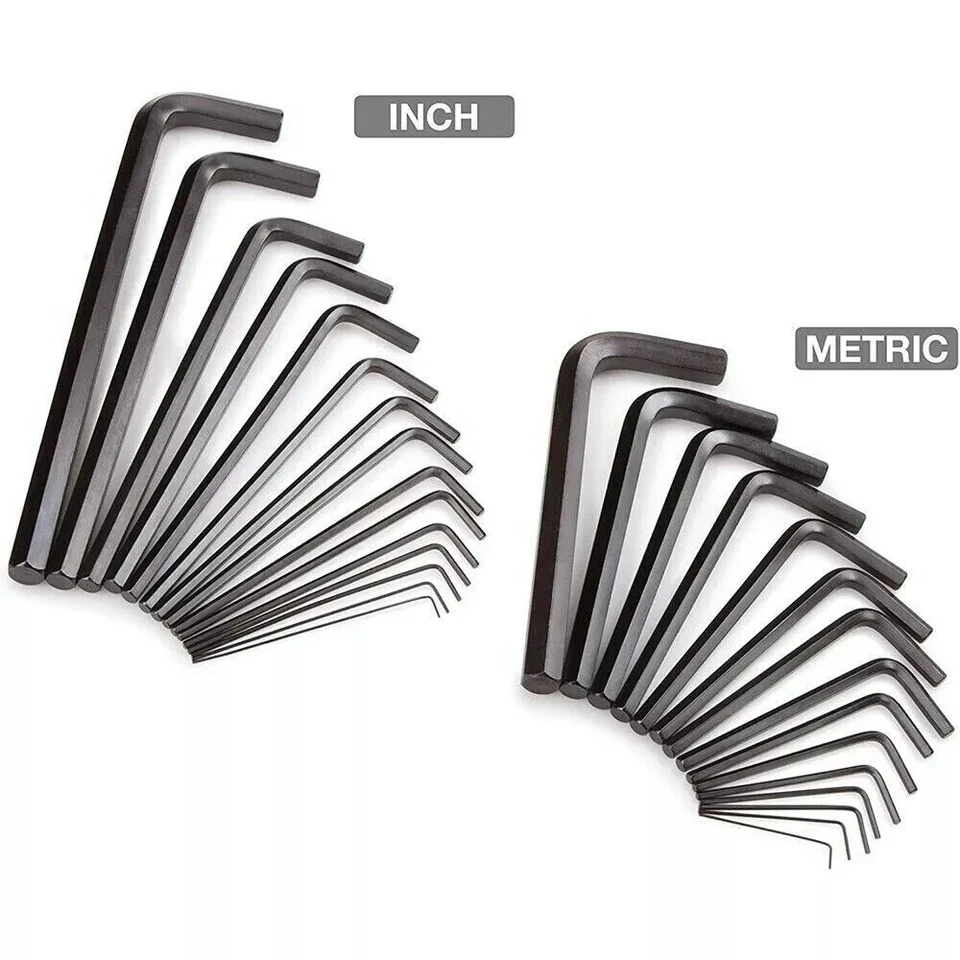 Allen Wrench Hex Key Set, 30pcs SAE Metric Combination Repair Kit NEW - Image 3 of 4