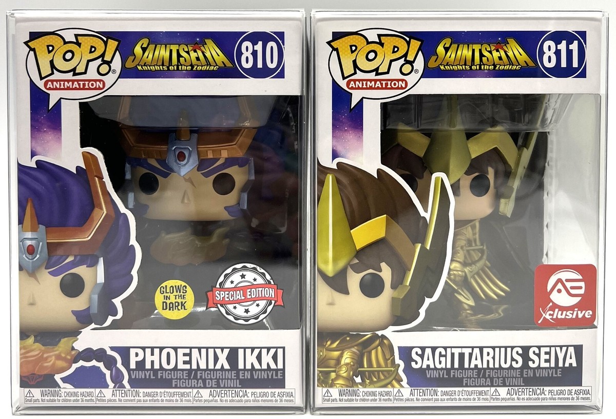 Funko Pop! Saint Seiya Phoenix GITD SE #810 & Sagittarius Seiya AE