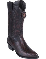 LOS ALTOS MEN CHERRY GENUINE TEJU LIZARD WESTERN COWBOY J-TOE BOOT D 990718