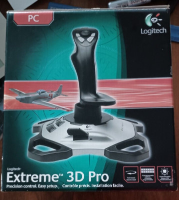 Logitech Extreme 3D PRO Precision Flight Stick Joystick Gaming Flying USB Unused