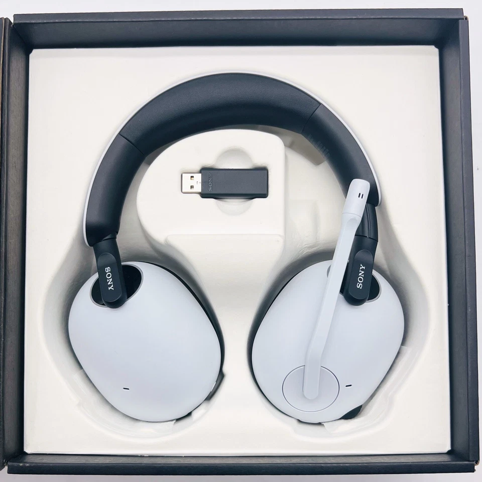 Sony Inzone H9 Over-Ear Wireless Noise Cancelling Gaming Headset - White - Image 3 of 4