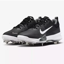 Nike Force Zoom Trout 9 Men's Baseball Cleats Black White Size 11 FB2907-001